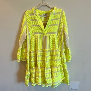NWT Devotion Twins Dress Tunic Yellow, Size Large